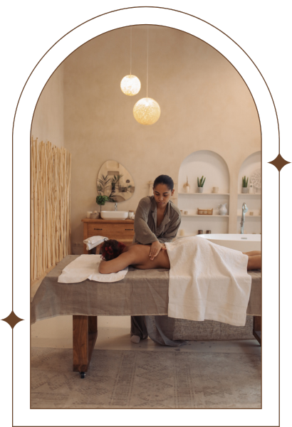Massaging Woman