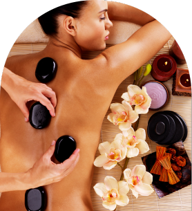 Woman Having spa and massaging